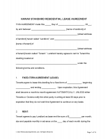 Free Hawaii Residential Lease Agreement | PDF – MS Word