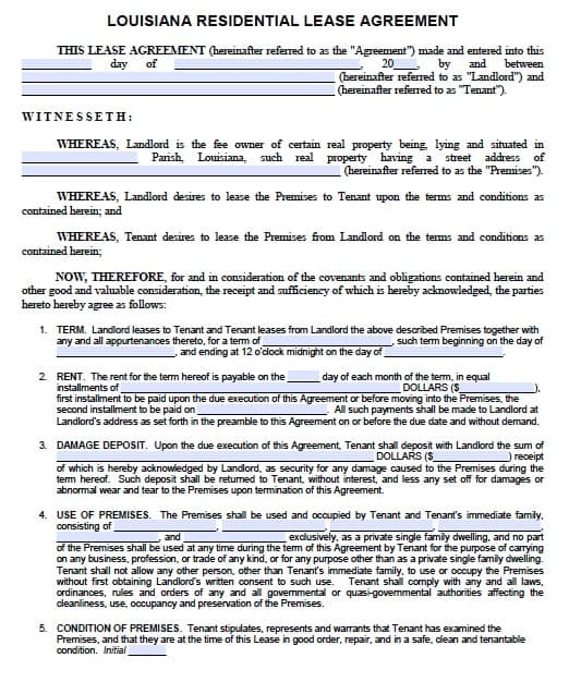 blank lease agreement pdf