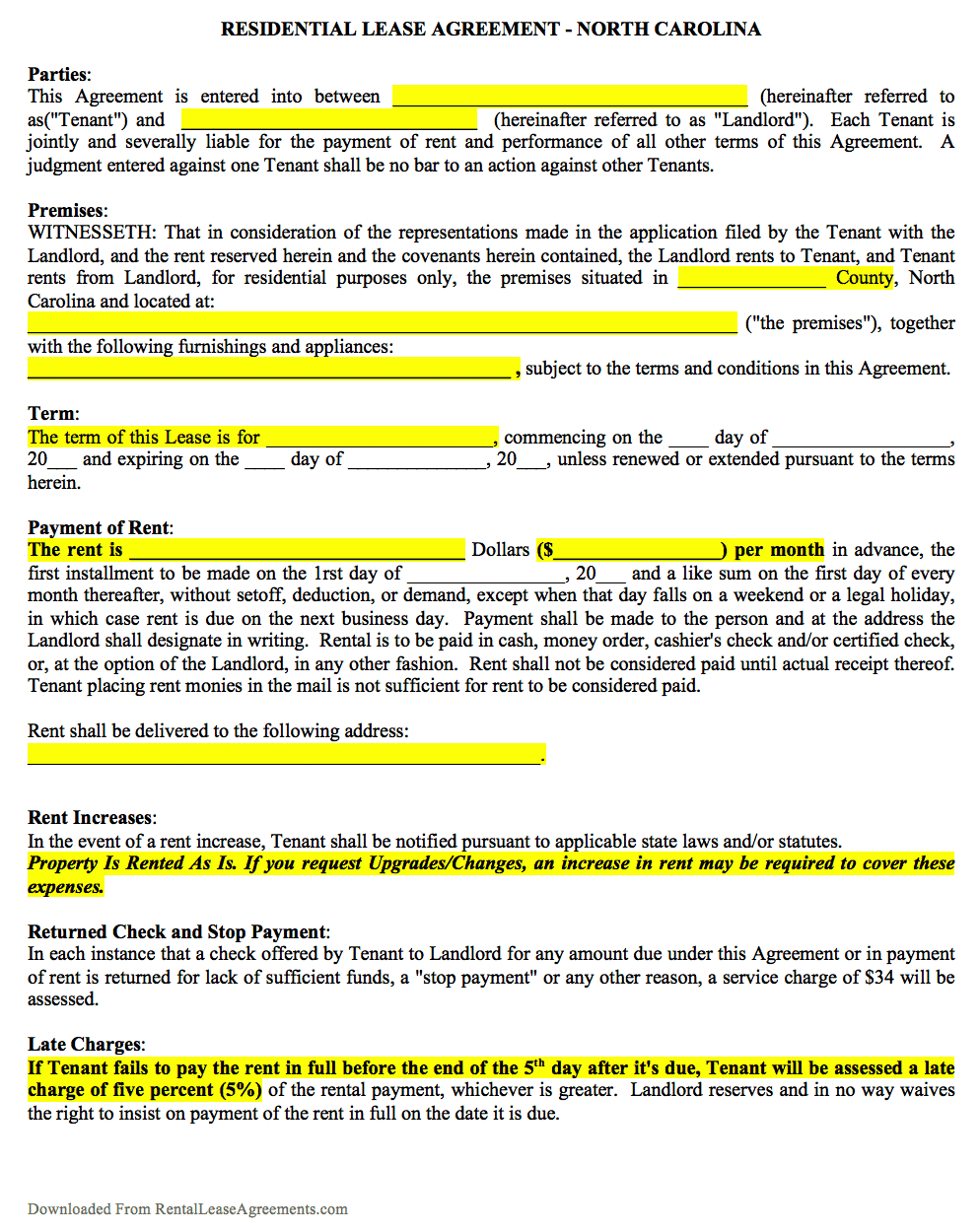 free 36 lease agreement forms in pdf ms word printable yearly lease