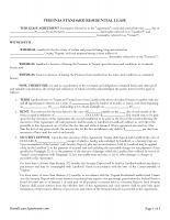 free virginia residential lease agreement pdf ms word