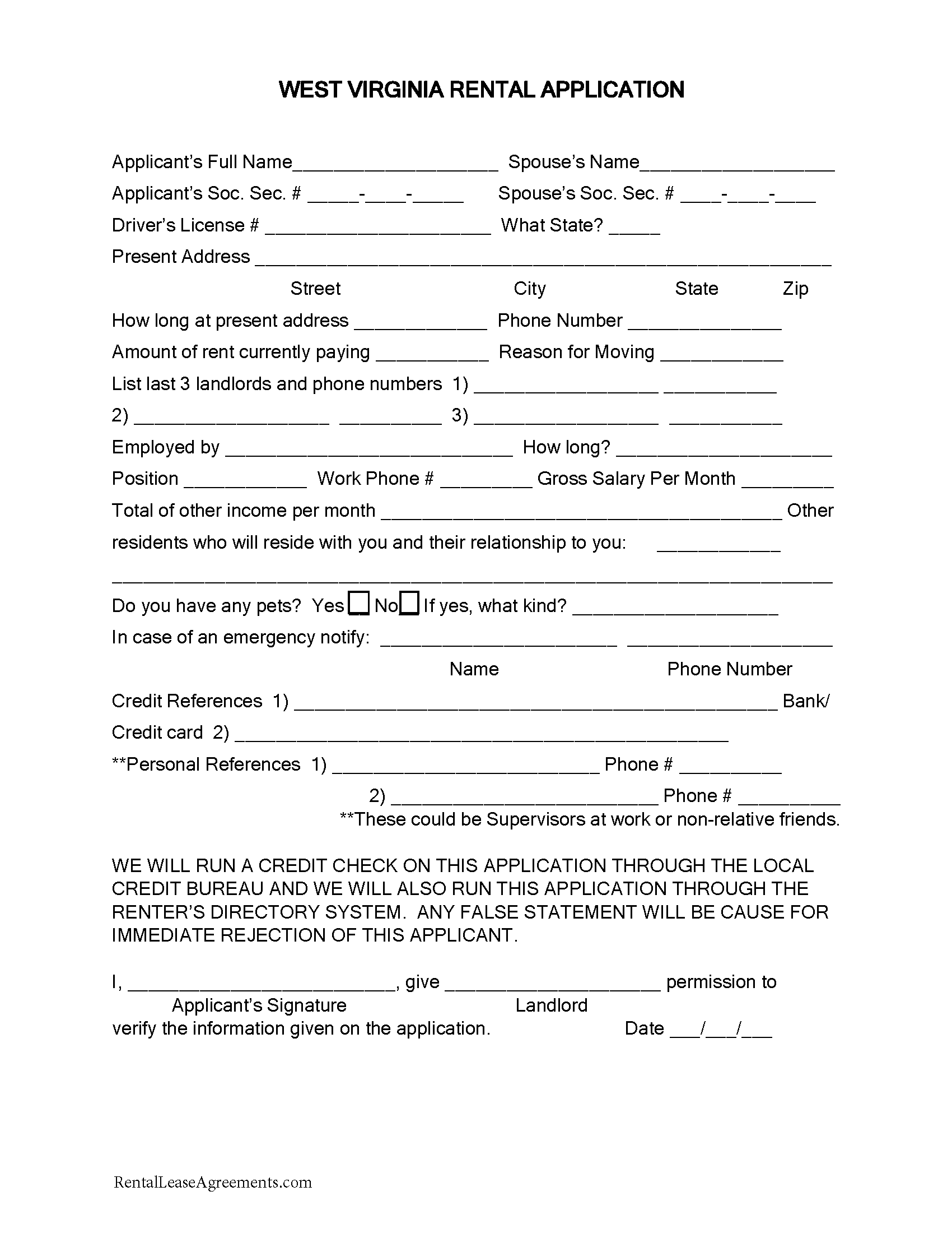 application form for moving