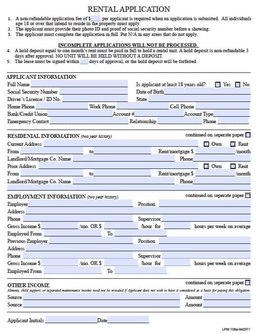 free-pennsylvania-rental-application-form-pdf-template