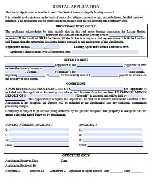 free-virginia-rental-application-form-pdf-template