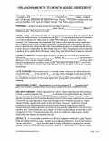 free oklahoma rental lease agreements pdf ms word