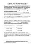 Free Florida Roommate Agreement Template | PDF - MS Word