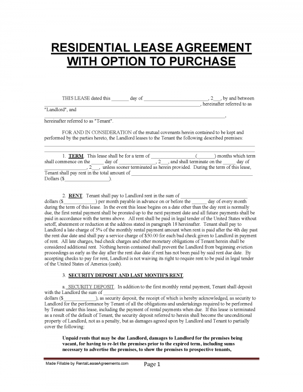 Home Sales Agreement Template from rentalleaseagreements.com